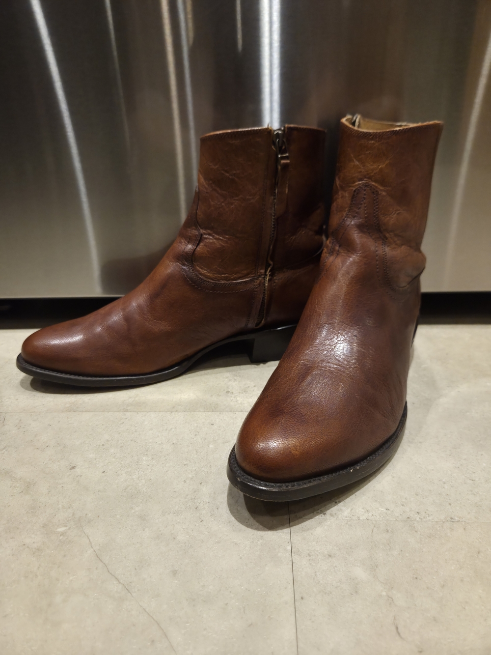 Ariat Ankle Chelsea Zipper Cowboy Western Boots 11.5 EE Made in Mexico